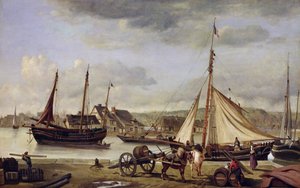 Der Kaufmannskai in Rouen, 1834